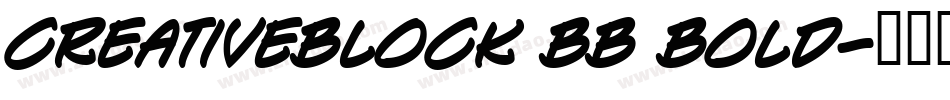 CreativeBlock BB Bold字体转换